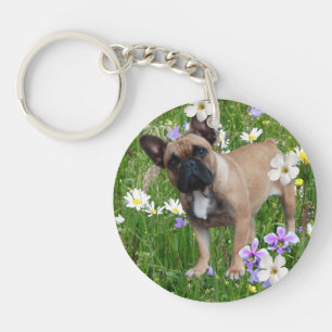 Französische. Bulldogge Key Ring