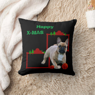 französische Bulldogge Kissen Weihnachten  Cushion
