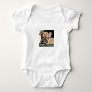 Französische Bulldogge kleine Prinzessin Strampler Baby Bodysuit