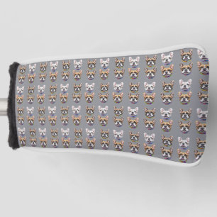 Französische Bulldogge Kopf French Bulldog  Golf Head Cover