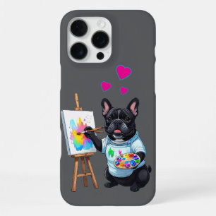 Französische Bulldogge Künstler French Bulldog iPhone 16 Pro Max Case