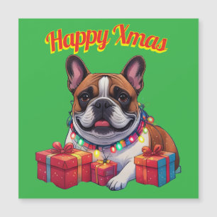 Französische Bulldogge Lichterkette Weihnachten 
