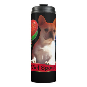 französische Bulldogge mit Ballons Thermal Tumbler