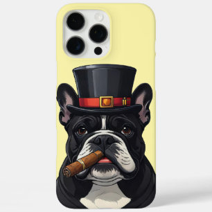 Französische Bulldogge mit Zigarre iPhone 16 Pro Max Case