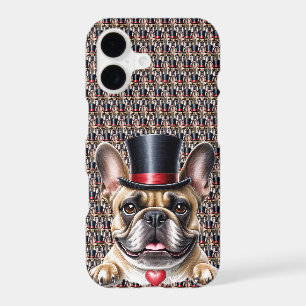 französische Bulldogge mit Zylinder