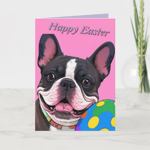 Französische Bulldogge Osterei French Bulldog Card