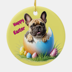 Französische Bulldogge Ostern Ceramic Ornament