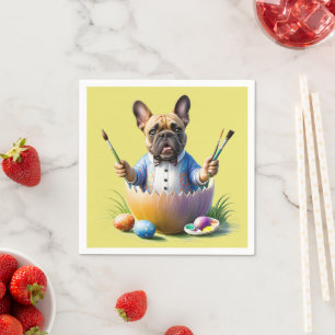 Französische Bulldogge Ostern Napkin