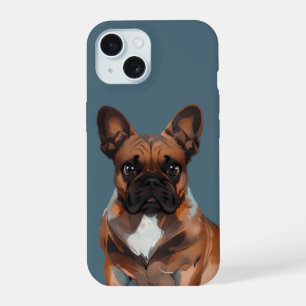 Französische Bulldogge play with fun iPhone 15 Case