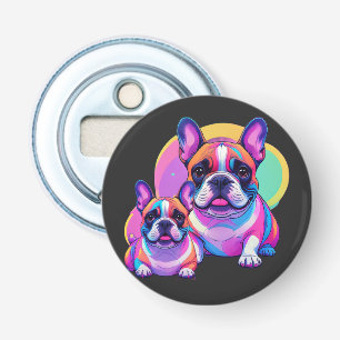 Französische Bulldogge Popart French Bulldog Bottle Opener