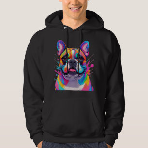 Französische Bulldogge Popart French Bulldog Hoodie