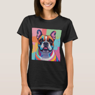 Französische Bulldogge Popart French Bulldog T-Shirt