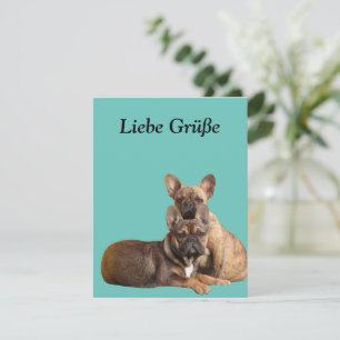 Französische Bulldogge Postkarte Invitation