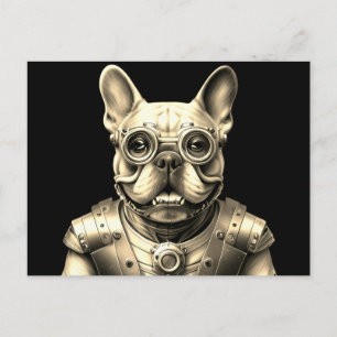 Französische Bulldogge Roboter Postcard