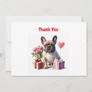 Französische. Bulldogge thank you Invitation