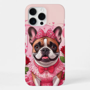 Französische Bulldogge Verliebt French Bulldog iPhone 16 Pro Max Case