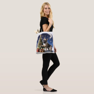 Französische Bulldogge Weihnachtsbaum Tote Bag