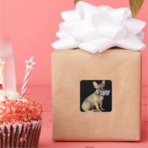 Französische Bulldoggen Aufkleber Square Sticker