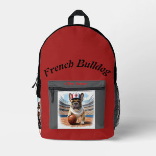 französische Bulldoggen Basketball Printed Backpack
