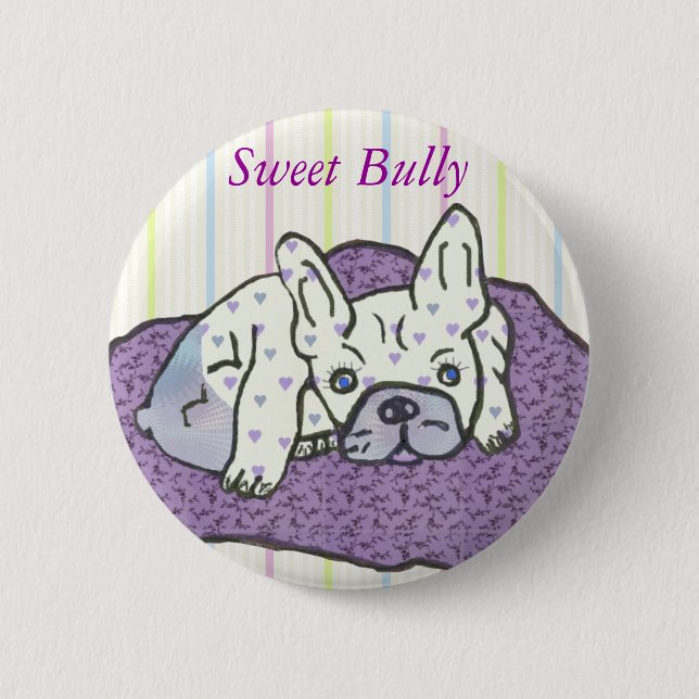 Französische Bulldoggen Button (Front)