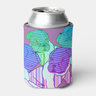 Französische Bulldoggen Comic Can Cooler
