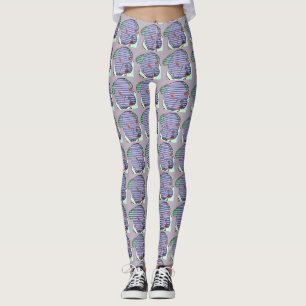 Französische Bulldoggen Comic Leggings