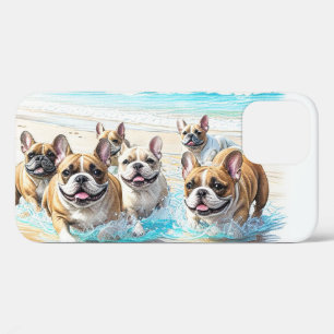 Französische Bulldoggen French Bulldog Rudel Sea iPhone 12 Pro Case