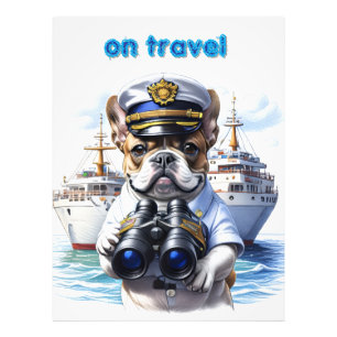 Französische Bulldoggen French Bulldog Travel Photo Print