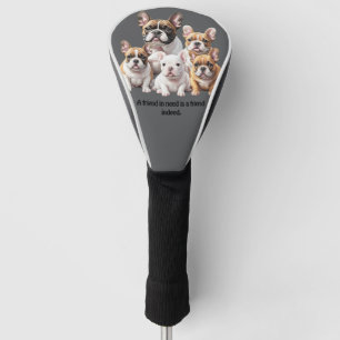 Französische Bulldoggen Freundschaft Golf Head Cover