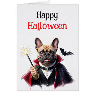  französische Bulldoggen Happy Halloween