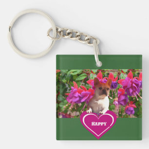 Französische Bulldoggen  Key Ring