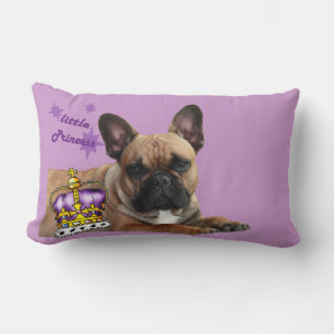Französische Bulldoggen Kissen Little Princess Lumbar Cushion
