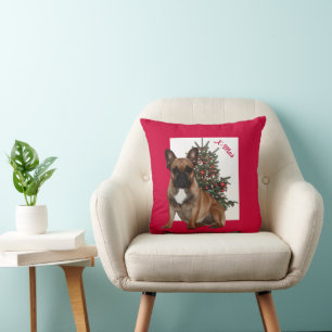 Französische Bulldoggen Kissen X-mas Cushion