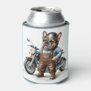 Französische Bulldoggen Motorrad Can Cooler
