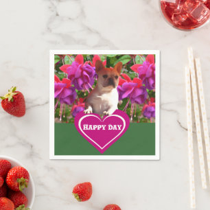 Französische Bulldoggen  Napkin