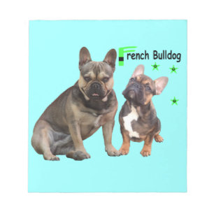 Französische Bulldoggen Notizblock Notepad