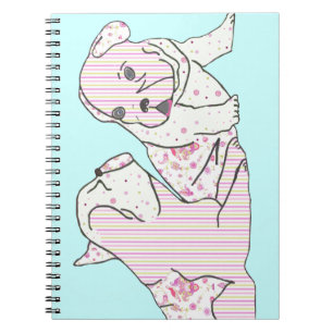 Französische Bulldoggen Notizbuch Notebook