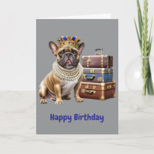 französische Bulldoggen Perlenketten Bulldog Invitation