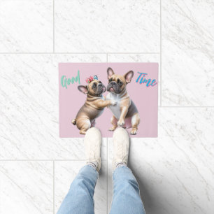 Französische Bulldoggen sehr verliebt Doormat