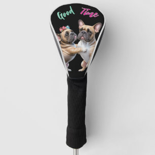 Französische Bulldoggen sehr verliebt Golf Head Cover