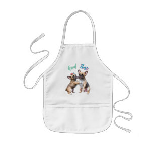 Französische Bulldoggen sehr verliebt Kids Apron