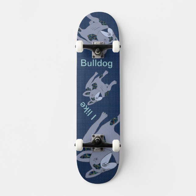 Französische Bulldoggen Skateboard (Front)