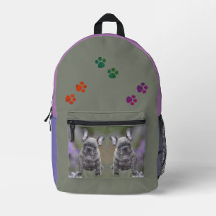 Französische Bulldoggen Socken Strümpfe Printed Backpack