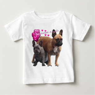 Französische Bulldoggen Sweet Angel Baby T-shirt