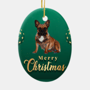 Französische Bulldoggen und Mastiff Motiv Ceramic Ornament