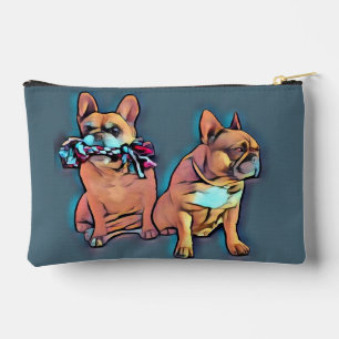 französische Bulldoggen zwei Freunde, Accessory Pouch