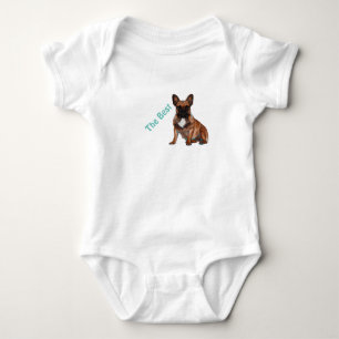 französische Bulldoggen zwei Freunde, Baby Bodysuit