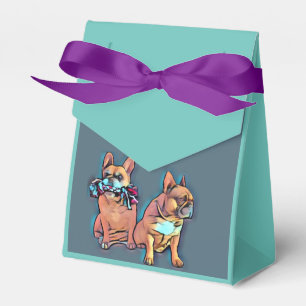 französische Bulldoggen zwei Freunde, Favour Box