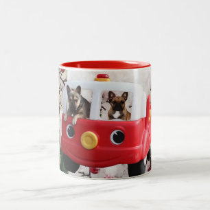 Französische Bulldoggen zweifarbige Tasse Two-Tone Coffee Mug