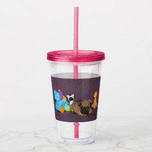Französischen Bulldoggen Acrylic Tumbler